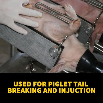 Stainless Steel Piglet Castration Tools,Portable Pig Castration Rack Tools Bracket,Breeding Equipment for Farm Livestock,Operation Platform Castration for Piglet Castration- Small