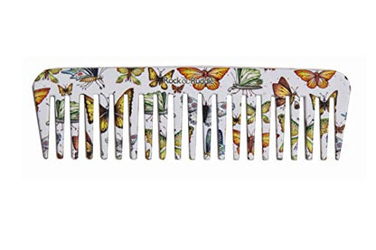 Rock & Ruddle Wide Tooth Comb. Perfect for Detangling Wet Hair and Applying Hair Color. Butterflies Design - color: Butterflies