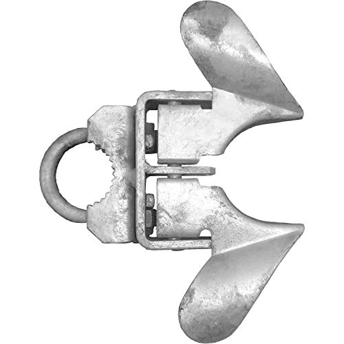 Galvanized Chain Link Fence Butterfly Gate Latch - 1-3/8" Gate Frame and 2-3/8" Gate Post - CASE Qty 25 - size: 1-3/8" X 2-3/8" - Case(25 Count)