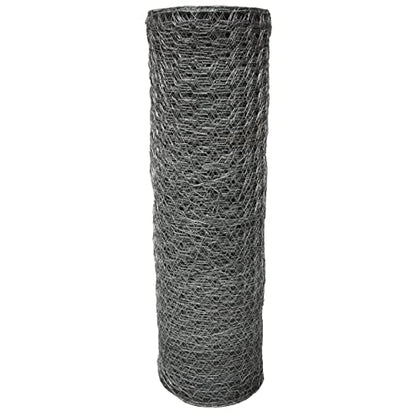 Acorn International PN16075 1"X60"X75' Poultry Netting, 5' Wide X 75' Long, Silver - size: 5' Wide X 75' Long, style: 1" Hexagon Pattern