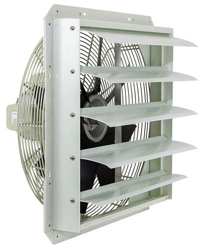 iLiving 18-Inch Corrosion Resistance Shutter Exhaust Fan, Single Speed - style: Corrosion-Resistance