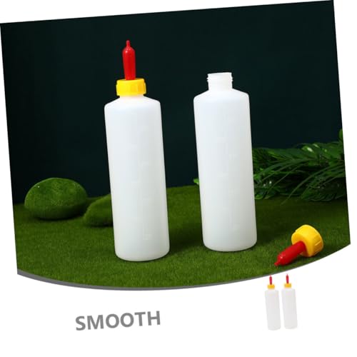 Happyyami 2sets Goat Milk Bottle Reusable Lamb Feeding Bottles Multi-use Livestock Feeding Container for Calves Sheep Piglets