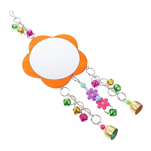 Abaodam 1Pc Chicken Mirror Rooster Plaything for Birds Hens Parrots Hanging Mirror for Coop Decoration Playtime Fun Farm Garden