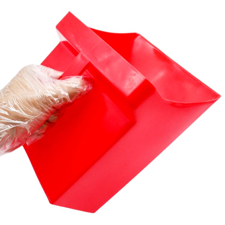 Jumbo Size Food Service Utility Ice Scoop Feed Scoop Shovel 128 Ounce (RUBY RED) for Restaurant Bar Ingredient Grain Pet Animal Dry Food - color: Ruby Red