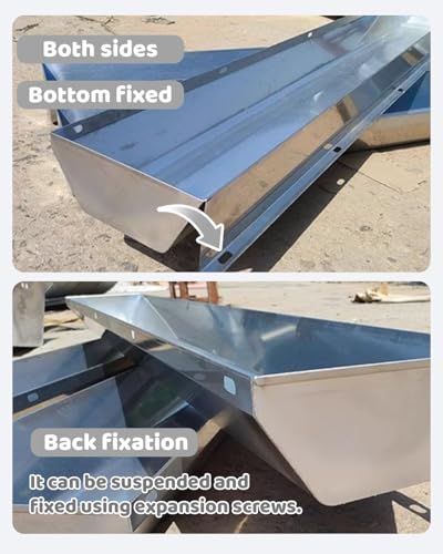 Pig Hog Feeders for Outside Heavy Duty, Piglet Livestock Feeder Trough Easy Clean Fill, Automatic Animals Feeder/Poultry Watering Bowls(59in/5ft) - size: 59in/5ft