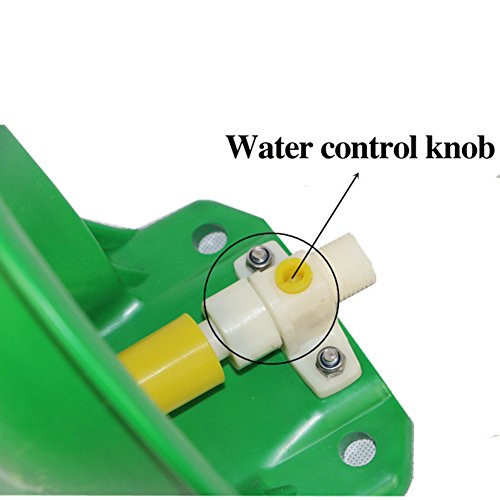 Automatic Sheep Water Bowl Vertical Nuzzled Valve Auto Fill Goat Waterer | Livestock Water Trough for Horse Pig Hog Cow, Self-filling Cattle Tank, animal multi-purpose Bucket Drinker watering system