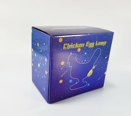 Upgraded 3D Resin Chicken Egg Night Light with USB, Lifelike LED Egg Lamp with Color Gift Box, Easter Birthday Gift for Friends