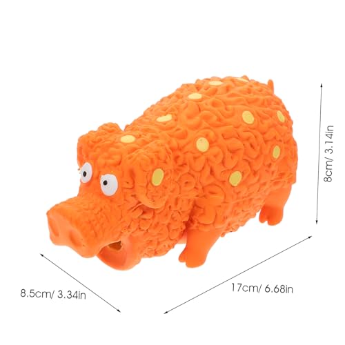 Pig Molding Dog Molar Squeaky Interactive Pet Chew Plaything for Puppies and Teething Engaging Design for Healthy Chewing and Mental Stimulation