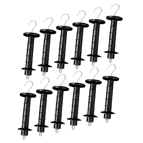 Electric Fence Gate Handle Spring 12-Pack Spring Tension Gate Handles, Insulated Plastic Replacement Accessories
