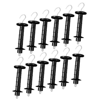 Electric Fence Gate Handle Spring 12-Pack Spring Tension Gate Handles, Insulated Plastic Replacement Accessories