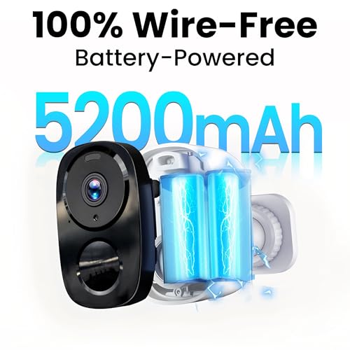 2026 Upgraded 2K Security Cameras Wireless Outdoor, Free Cloud Storage, 1-6 Months Battery Life, Waterproof, 2-Way Talk, AI Motion Detection Spotlight Siren Alarm Cameras for Home Security - color: White - 2.4G&5G Camera