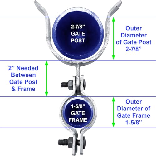 1-5/8" x 2-7/8" Galvanized Chain Link Fork Latch for Gates with Padlock Hole - Case of 25 - size: 1-5/8" X 2-7/8" - Case