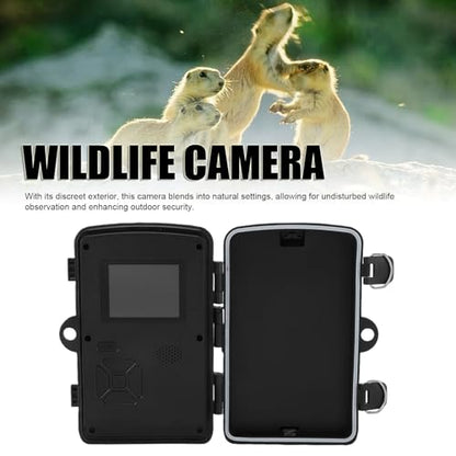 Wildlife Camera, 12MP 1080P Motion Activated Outdoor Security Camera with 2 Inch Screen IP56 Water Proof, for Wildlife Monitoring Construction Site