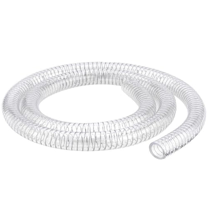 1/2"id-10ft PVC Reinforced Tubing Steel Wire Suction Flexible Hose Vinyl Tubing Heavy Duty PVC Vacuum Hose Drain Fuel Oil Gas Water for Marine Bilge Pump Pond Spa - size: 1/2"ID, style: 10 feet