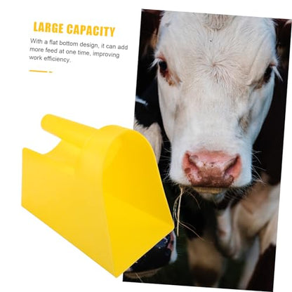 Abaodam Thickened Feed Shovel for Livestock Durable Farm Tool with Ergonomic Handle Easy to Clean Feed Scoop for Poultry Feeding Supplies