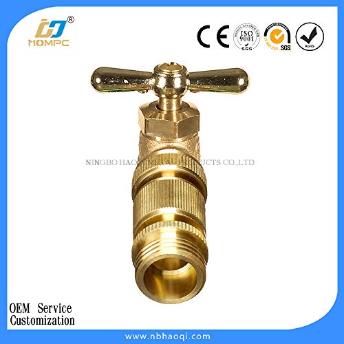 HQMPC Male Garden Hose Quick Connect Solid Brass Quick Connector Garden Hose Fitting Water Hose Connectors 3/4 inch GHT (4 Female+ 4Male) - size: 4 Sets
