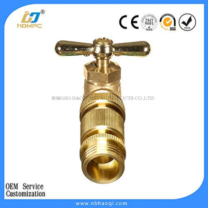Garden Hose Quick Connector Water Hose Qucik Connect Garden Hose Connectors Brass Hose connectors Water Quick Connect Fittings 3/4" Inch GHT Solid Brass 6 Sets(6pcs Male Coupling 6pcs Female Nipple) - size: 6 Sets