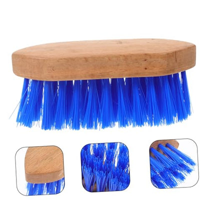 Balacoo Horse Grooming Brush with Hard Bristles Ergonomic Non Slip Handle for Cattle and Horses Body for Shedding Cleaning and Massaging Suitable and Multiple Livestock Care
