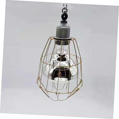 Kisangel 3Pcs Waterproof Heat-Resistant Bulb Covers for Livestock Reptiles Sturdy Light Bulb Cages Burn Protection for Chickens and Pigs