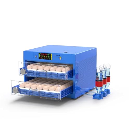 Generic Egg Incubator, LED High-Efficiency Automatic Egg Turning & Temperature Control, Automatic Incubator for Hatching Eggs, for Hatching Chicken Duck Quail Eggs, 128 Eggs, Blue - color: 128 eggs