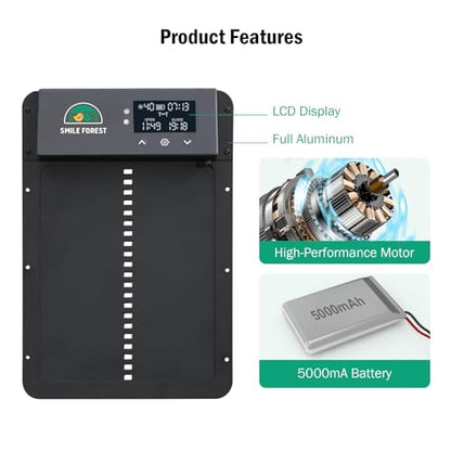Automatic Chicken Coop Door with Timer & Light Sensor, Solar Chicken Coop Door with Multiple Modes, Automatic Chicken Door with LCD Display