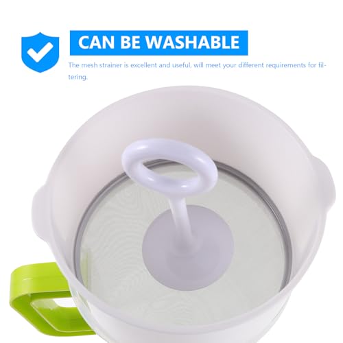 Reusable Soy Milk Strainer Set 1.5l with Ultra-fine Mesh Filter and Brush Kitchen Food Strainer for Juice Yogurt and Nut Milk Sturdy Mesh Filter for Home Cooking