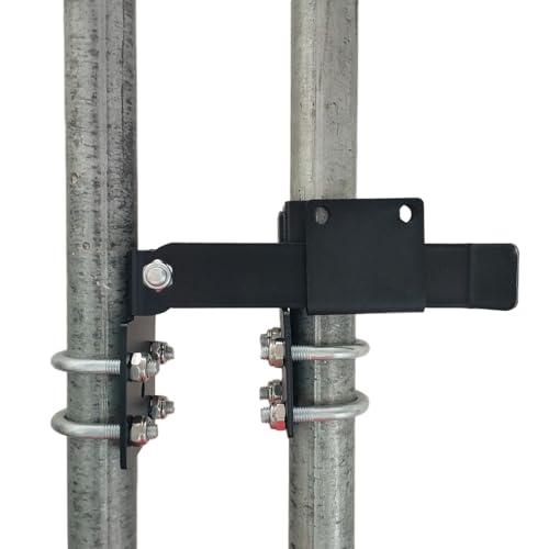 Chain Link Fence Strong Arm Double Gate Latch for 1-3/8"- Latches Two Gates Together Without The Need of a Drop Rod - Chain Link Farm Fence Gate Latches for Metal Gates