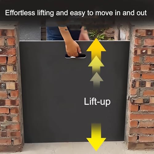 Wall Mount Pig Pen Gate, PVC Secure Livestock Enclosure Door, Pig Farm Escape Fence for Backyard Animal Safety(90x70cm) - size: 90x70cm