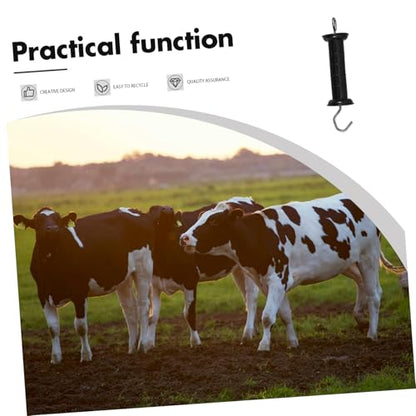 BESPORTBLE Fence Gate Handle Electric Fence Door Handle Insulator Robust Steel Construction for Livestock Park and Farm