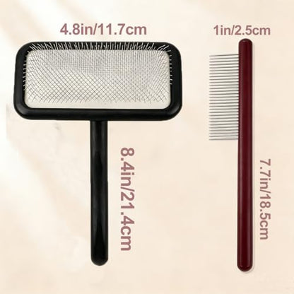Sheepskin Wool Brush - Carpet Rake Tool for Pet Hair Removal and Household Fabric Care（Black） - color: Black