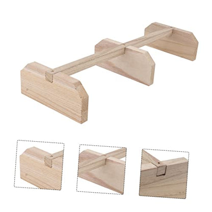 FRCOLOR 1pc Wooden Chicken Perch Roosting Bar for Chickens Birds and Pets Versatile Coop Ladder and Toy for Relaxation and Play for Brooder Supplies