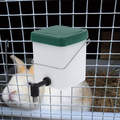 2Pcs Rabbit Water Dispenser Automatic Hanging Bunny Waterer with Hook Design Safe and Easy to Install Drinking Equipment for Rabbits and Guinea Pigs Cage