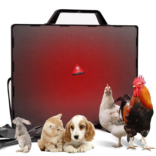 PINNKL 140W Warmer Pet Heater for Chicken Coop, Energy Efficient Design Safer, 50-80℃ Adjustable Temperature Dog Chick Brooder Heating Plate Heating Plate for Chicks Poultry Pets