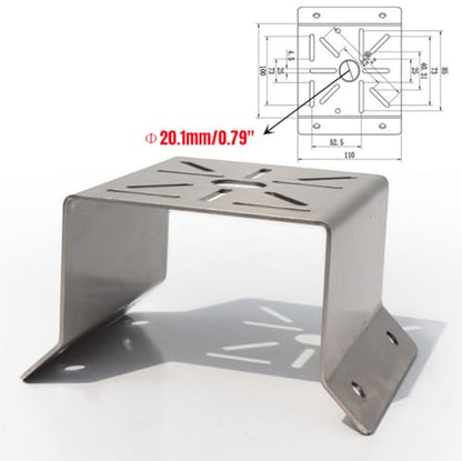 CCTV Security Camera Corner Mount Bracket, Stainless Steel Wall Corner Adapter Mount Bracket for Universal PTZ Security Camera Mounting Surveillance System