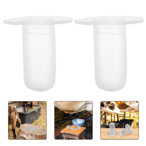 5pcs Animal Nursing Bottle Nipples for Calf and Goat Feeding, Silicone Replacement Teats for Livestock Feeding Bottles, Suitable for Farm and Ranch Use