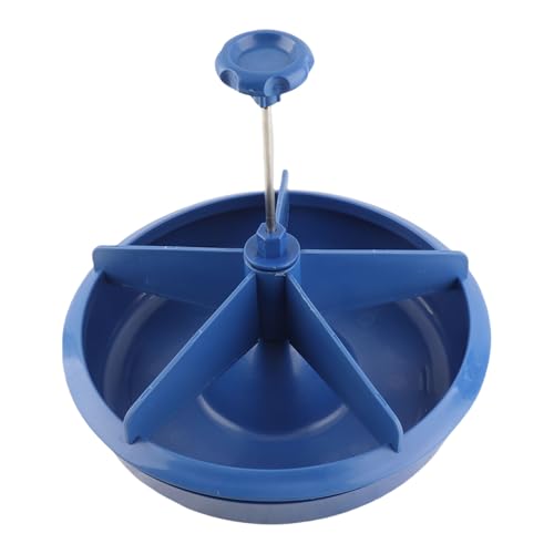 Feeder, 5 Slots Plastic High Capacity Feeding Bowl, Trough with Removable Inner Components for Pigs and Livestock
