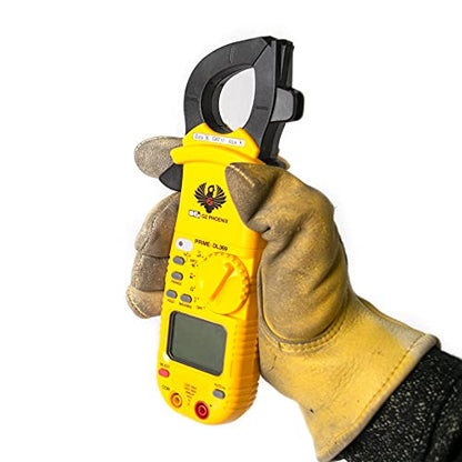UEi DL369 Digital Clamp Meter HVAC Auto-Ranging 4000 Counts Volt Meter AC Amp Meter Measures AC Current AC/DC Voltage & Microamps Capacitance Resistance Diodes NCV Continuity Tester Live Wire Test
