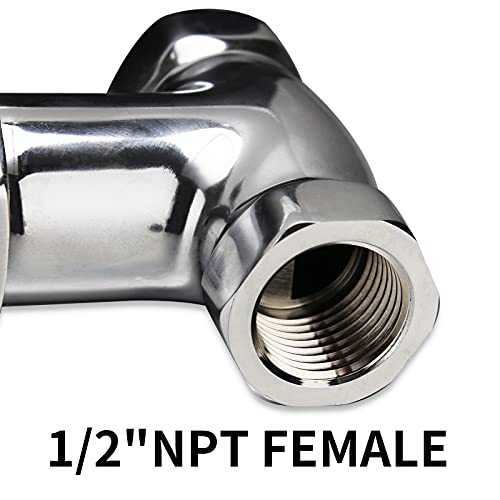 Self-Closing Heavy Duty Shower Valve with Pull Chain, Chrome - style: with pull