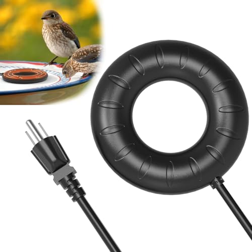 Bird Bath Heater, 70W 120V Automatic Birdbath Deicer for Winter, Outdoor Birdbaths and Animal Water Bowls, Chicken Coop Water Deicer, Cast Aluminum, 48±5°C Thermostat Control for Patio Garden