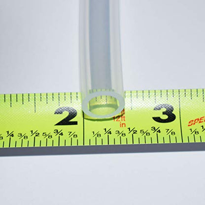 Ultra Clear Platinum Silicone Tubing - Food & Medical Grade - High Temp Hose (25 Feet, 5/16" ID x 7/16" OD) - size: 5/16" ID x 7/16" OD