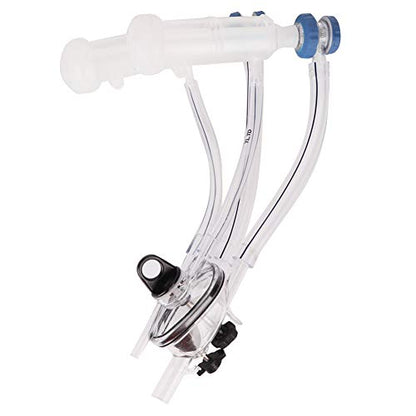 Goat Milker Claw Kit, Milking Teat Cups for Goat and Sheep, Food - Grade Plastic Milking Machine Parts with 16.14in Hose, Replacement for Farm Milk Collector System