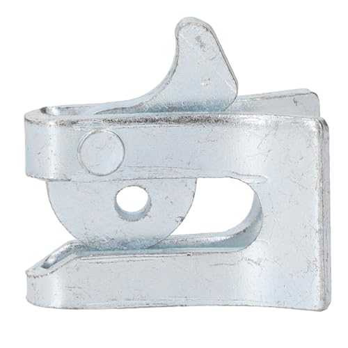 Pig Fence Door Latch, Thickened Galvanized Steel Farm Gate Latch, L Shape Lock Bolts for Farrowing Bed, Nursery Bed & Farm Enclosure Doors (Wall Thickness 4.5mm)