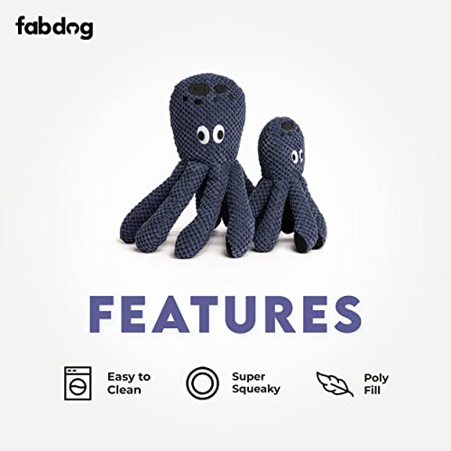 fabdog Floppies Plush Dog Toy - Cute & Durable Squeaky Dog Toys - Best Squeak Toy for Puppies and All Breeds | Ideal Pet Gift| Small Octopus - color: Octopus, size: Small