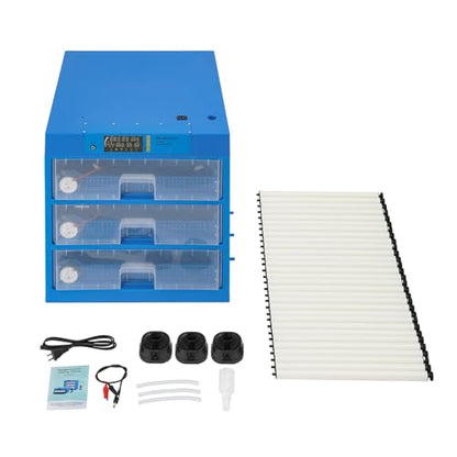 192 Eggs Incubator, Digital Poultry Hatcher Machine with LED Display, General Purpose Incubator Automatic Egg Turning and Temperature Control for Hatching Chicken Duck Quail Eggs