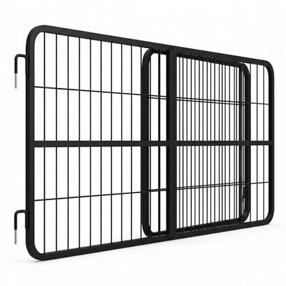 Secure Low Profile Horse Stall Gate, Livestock Gate with Hook Pin Mounting Hardware Kit, Stall Guards for Horses for Barn, Training and Quarantine