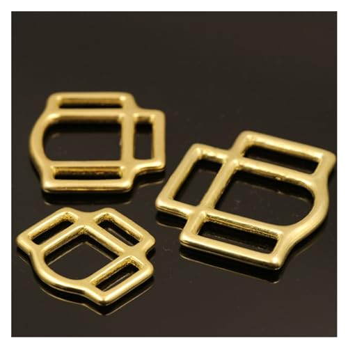 Solid Brass Horse Halter Square 3-Sided Halter Bridle Buckles Equestrian Equipment Leather Craft DIY Accessory(Size:20mm) - size: 20mm