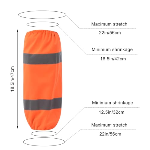 A-SAFETY unisex-adult Class E Two-tone Mesh Leg Gaiters - color: Kint Orange