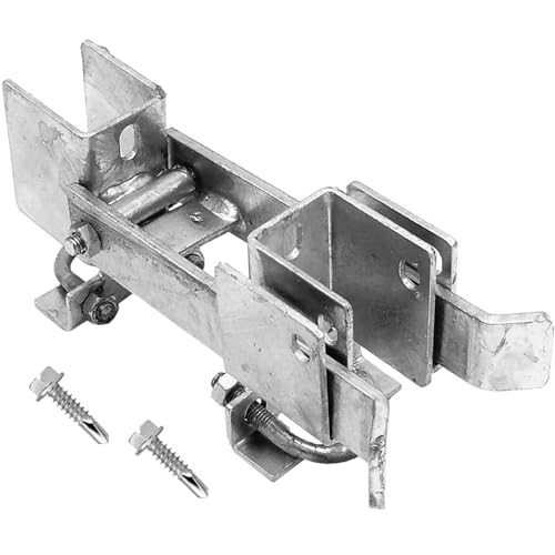 Chain Link Residential Strong Arm Double Gate Latch - Latches Two Gates Together Without the Need of a Drop Rod - Chain Link Double Gate Latch for 1-3/8" Gate Frames - size: Residential - Each