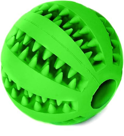 SunGrow Teething Treat Chew Ball for Rabbit, Ferret, Guinea Pig, Puppy, Kitten Tooth Clearing Puzzle Treat Dispenser, Aquarium Fish Bloodworm & Snack Holder, 2.75 inches