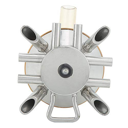 Milking Claw, Farm Cattle and Sheep Stainless Steel Base Milking 160cc Cow Sheep Milk Machine Part Handling Supplies Milk Collector Machine Accessories Claws Collector Tool with